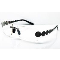 Neutrale Brille KISS® RIMLESS - MATRIX SMITH-Stil - optischer Rahmen CULT MOVIE Mann Frau LIGHT Vintage