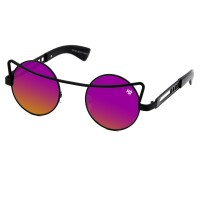 Lunettes de soleil KISS® - MyRetro PREMIUM mod. CONCORDE - homme femme ROND vintage miroir EXTRAVAGANT