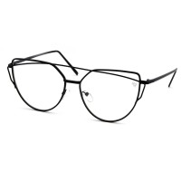 Lunettes neutres KISS® - MyRetro PREMIUM mod. DOLLIS HILL - Monture optique SINUOUS BRIDGE unisexe femme VINTAGE