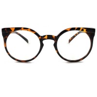 Glasses neutral KISS® - mod. GROUND Rihanna style - optical frame WOMAN vintage fashion ROUND