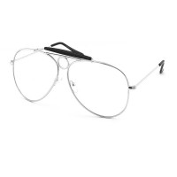 Lunettes neutres KISS® - Aviateur mod. LAS VEGAS - cadre optique JOHNNY DEPP homme femme VINTAGE culte movie