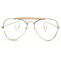 Neutral glasses KISS® - Pilot mod. AIR FORCE - optical frame CULT A DROP man woman VINTAGE