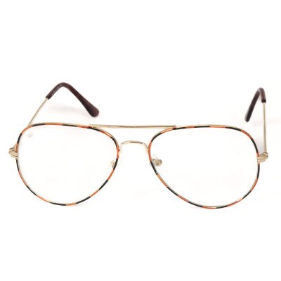 Air Force Retro Sunglasses - Unisex Square Metal Aviators With UV 400 Protection
